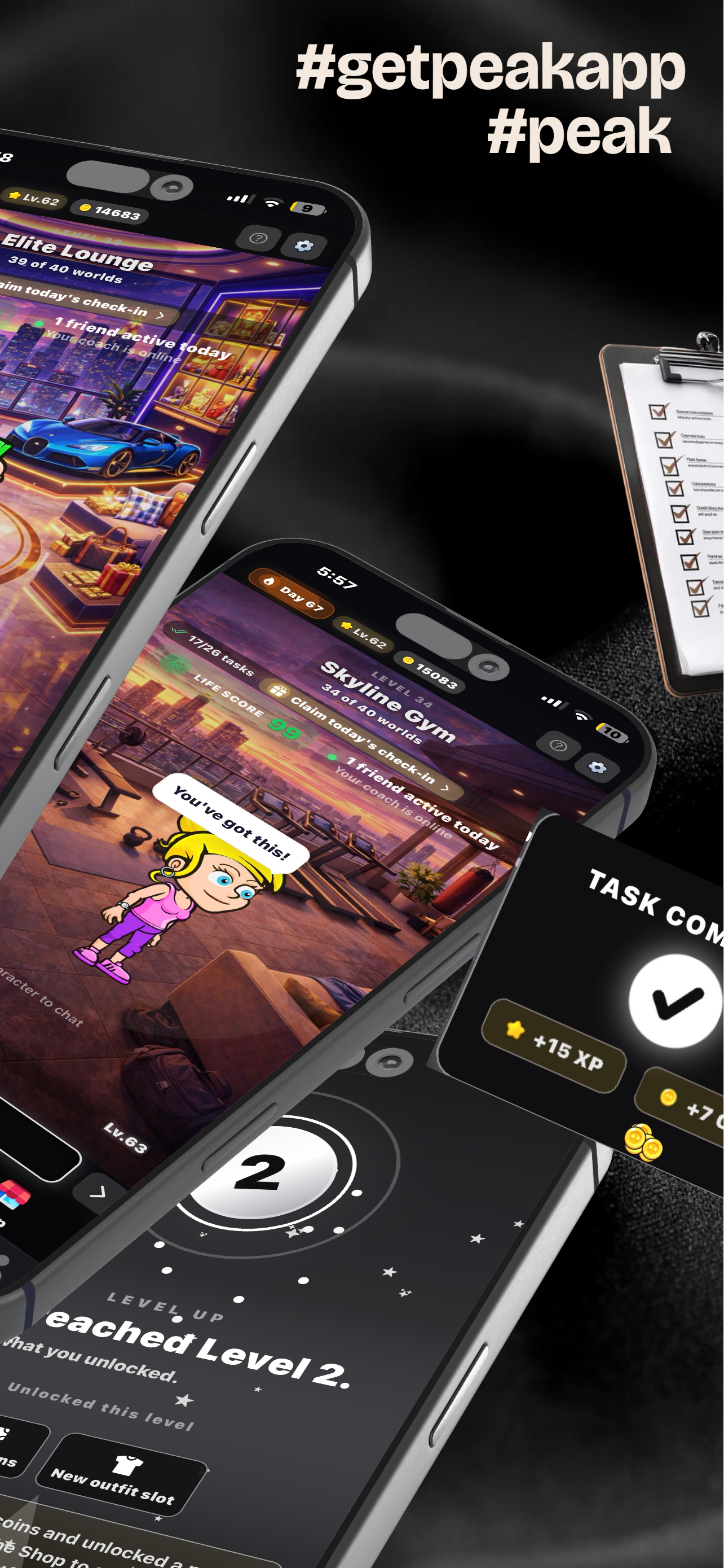 PEAK app screenshot 2